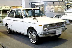 The first-generation Toyota Corolla (launched in 1966)